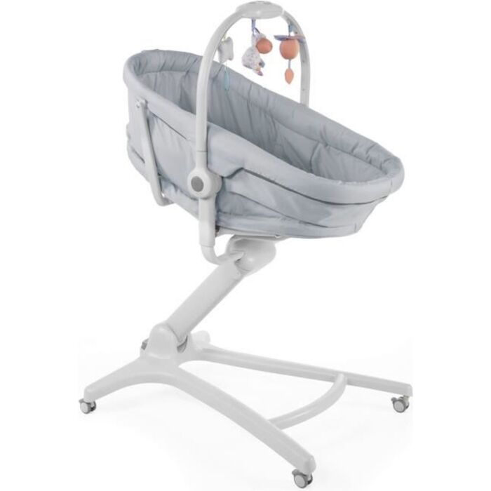Chicco Wiegje Baby Hug 4 in 1 Grey |Zijaanzicht | Babyhuys