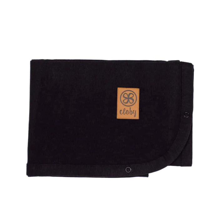 Cloby Multifunctionele UV Zonnedoek Zwart - UPF 50+ - 95x73 cm | Babyhuys.com