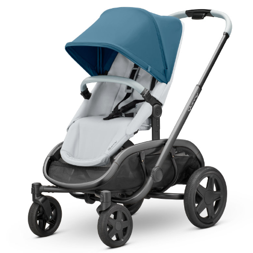 Quinny Hubb Mono Blue Coral on Grey