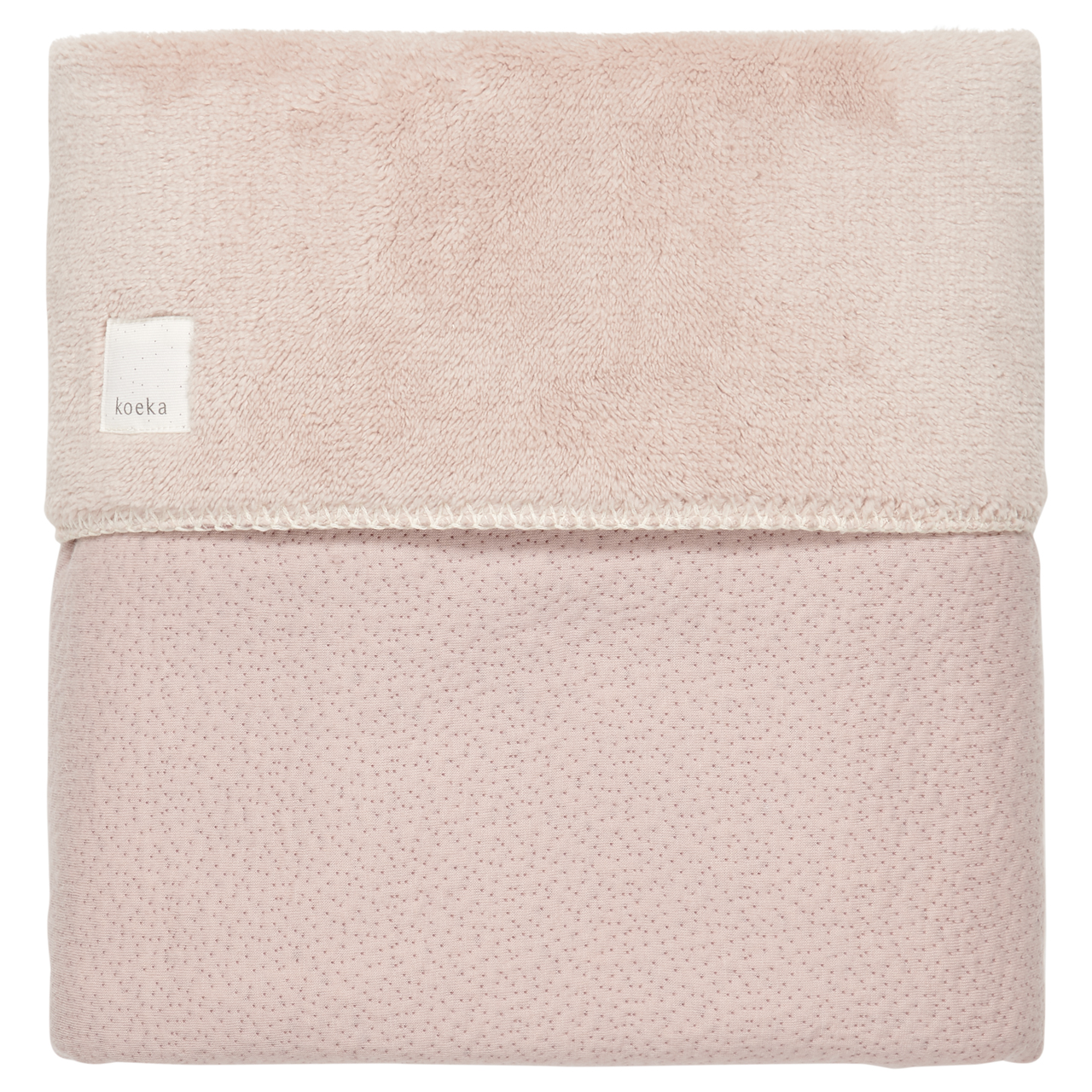 Koeka Ledikantdeken Teddy Riga Grey Pink