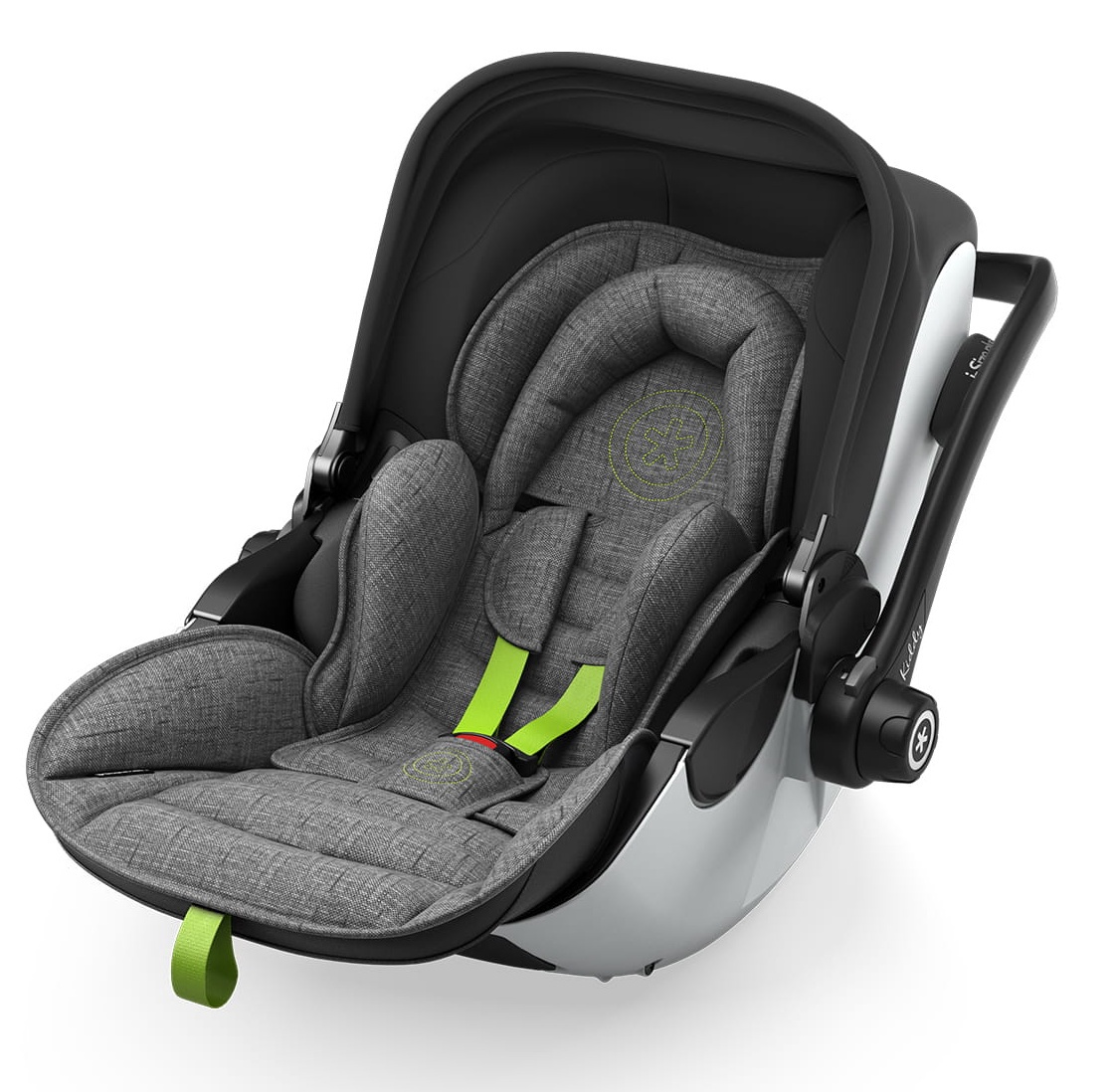 Kiddy Evoluna I-Size 2 Autostoel Stone Grey Flash Green