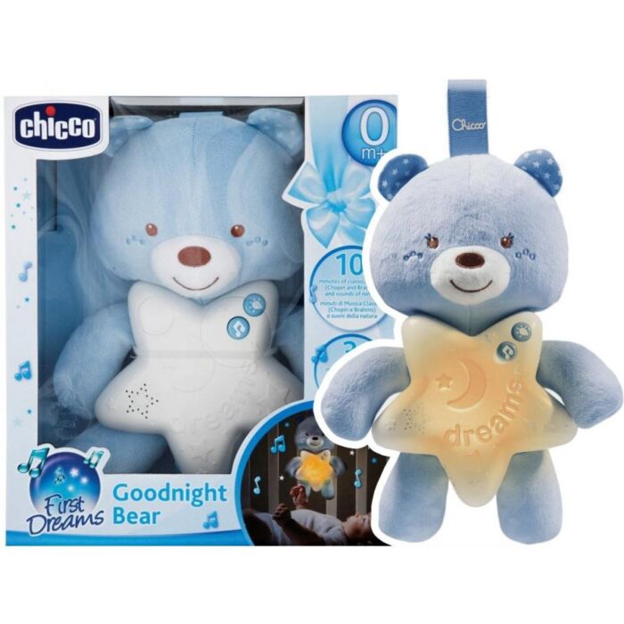 Waaklampje Goedenacht Beer Blauw First Dreams - BabyHuys.com