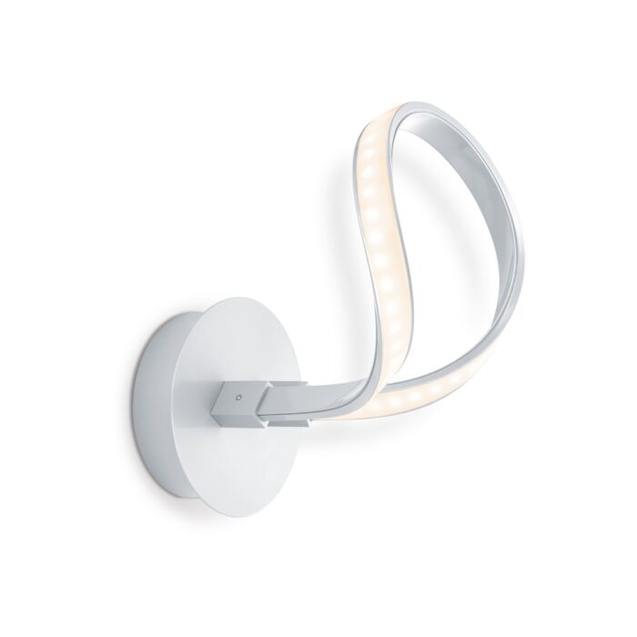 Home sweet home wandlamp LED String 17 cm - zilvergrijs - Wohi.nl