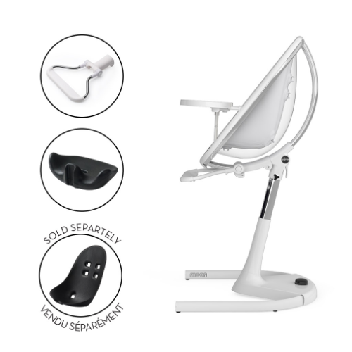 Mima Moon 2G High Chair White Crystal
