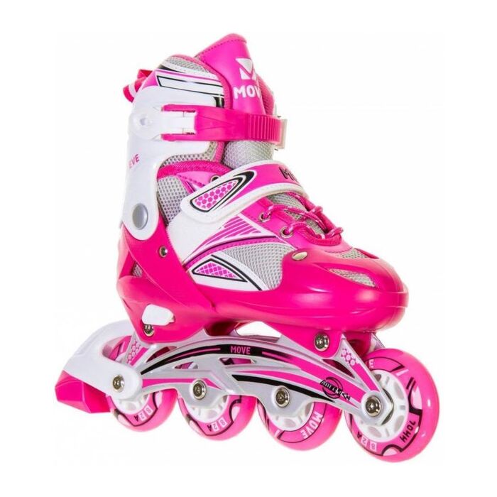 Move Eve Inlineskates - Maat 38-41 - Wit/roze - Babyhuys.com