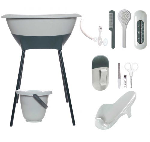 Luma Bad en Verzorgingsset Sage Green | Babyhuys.com