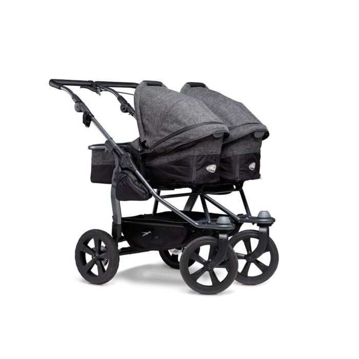 TFK Duo Ecco - Poussette Double Combi - Premium Anthracite - Babyhuys.com