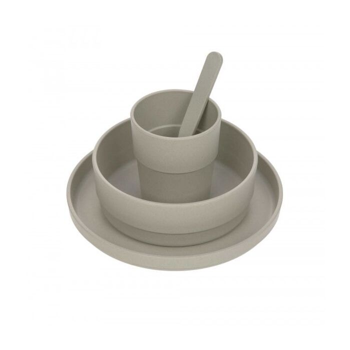 Lässig 4 dlg Eetset Uni Warm Grey