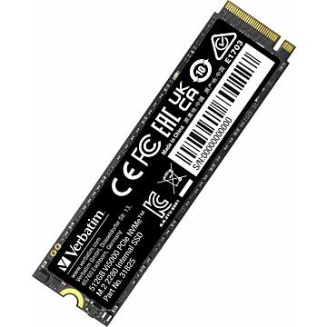 Verbatim Vi5000 M.2 SSD    512GB PCIe4 NVMe                 31825 (828704)