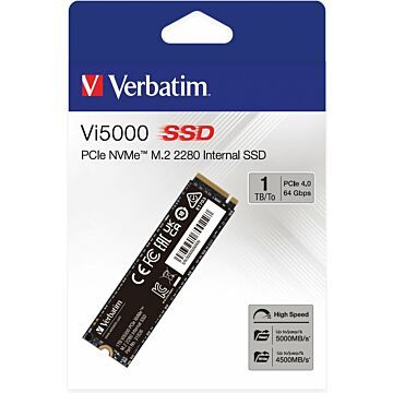 Verbatim Vi5000 M.2 SSD      1TB PCIe4 NVMe                 31826 (828718)