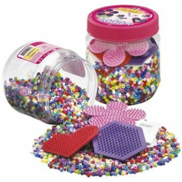 Hama Strijkkralen Ton Met 4000 Stuks + 3 Platen Roze (2672051)
