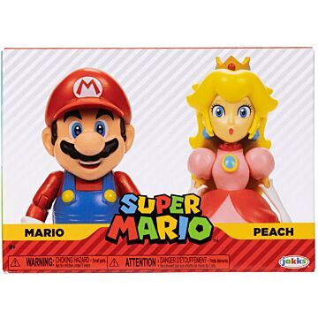 Super Mario figuren mario & peach 10 cm 2-pack  (5766414)