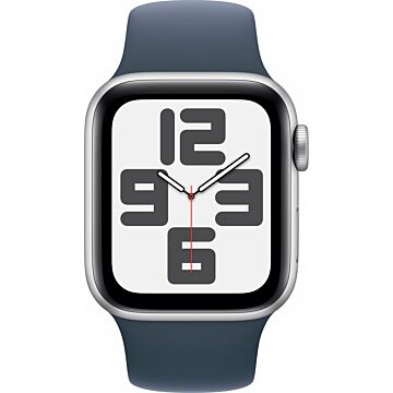 Apple Watch SE GPS 40mm alu zilver/blauw sportband S/M (831434)