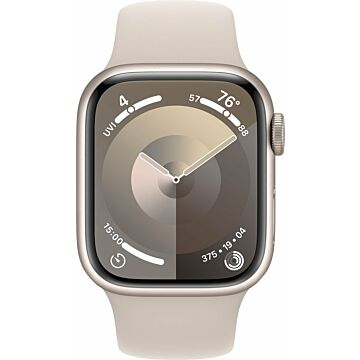 Apple Watch 9 GPS 41mm alu sterrenlicht sportband S/M (830874)