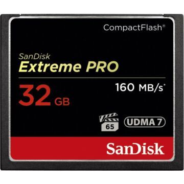 SanDisk Extreme Pro CF      32GB 160MB/s         SDCFXPS-032G-X46 (722696)