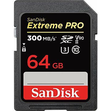 SanDisk ExtremePRO SDXC V90 64GB 300MB UHS-II  SDSDXDK-064G-GN4IN (722234)