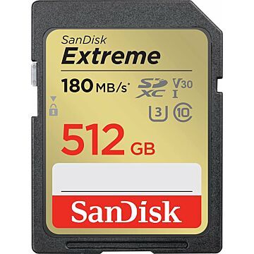 SanDisk Extreme SDXC       512GB UHS-I C10 U3 V30 (752957)