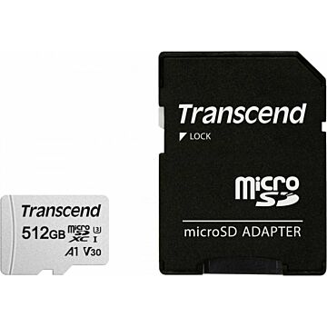 Transcend microSDXC 300S-A 512GB Class 10 UHS-I U3 V30 A1 (549635)