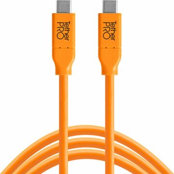 Tether Tools USB-C naar USB-C 4,60m oranje (358493)