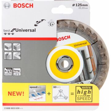 Bosch diamantdoorslijpschijf Best 125x22,23 Universal teQ (545092)
