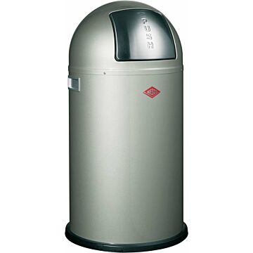 WESCO Pushboy 50l zilver afvalbak (710152)