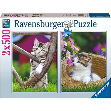Ravensburger puzzel poezen 2 x 500 stukjes  (6132696)
