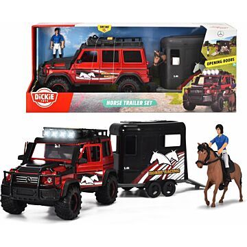 Dickie Toys Jeep Met Paardentrailer  (3317018)