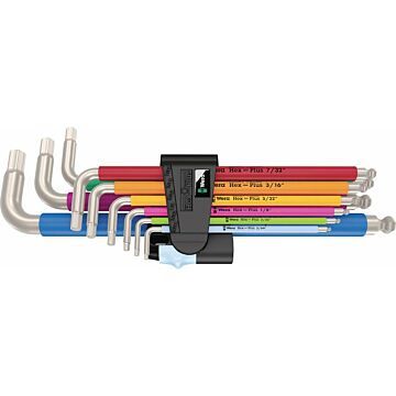 Wera 3950/9 Hex-Plus Multicolour Imperial Stainless 1 rvs (674774)