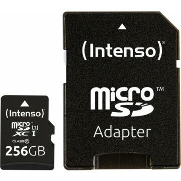 Intenso microSDXC Cards    256GB Class 10 UHS-I Premium (486075)