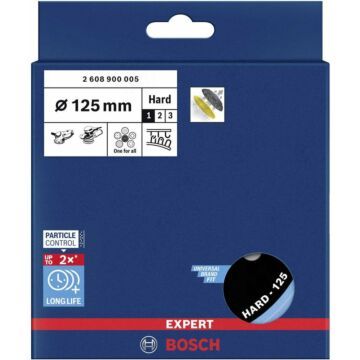 Bosch EXPERT multihole steunpad 125mm,hard,ind,M8+5/16 (706316)