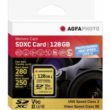 AgfaPhoto SDXC UHS II      128GB Professional High Speed U3 V90 (488462)