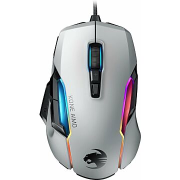 Roccat Kone AIMO Remastered wit RGBA gaming muis (576193)