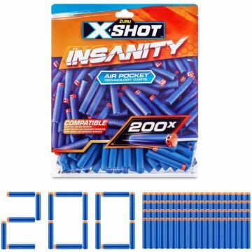 Zuru X-Shot insanity 200 darts pack refill  (7216624)