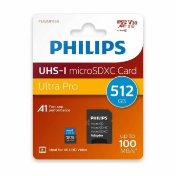 Philips MicroSDXC Card     512GB Class 10 UHS-I U3 incl. Adapter (797995)