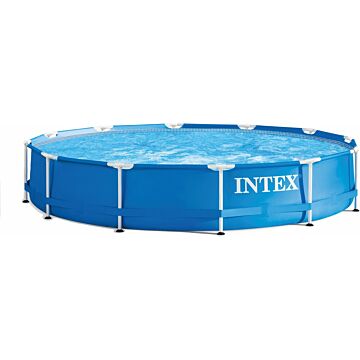 Intex Metal Frame zwembad 366 x 76 cm-Met 12-Volt filterpomp (28212GN)