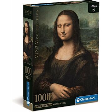 Puzzel 1000 Mona Lisa Leonardo compact box  (6139708)