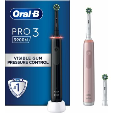 Oral-B PRO 3 3900 Duopack Black-Pink Edition         JAS22 (753048)
