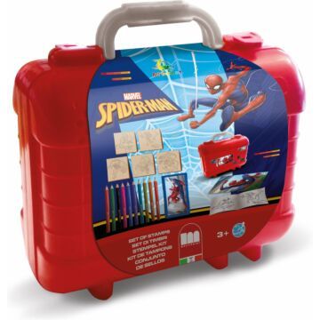 Spiderman kleuren stempel kofferset   (6502817)