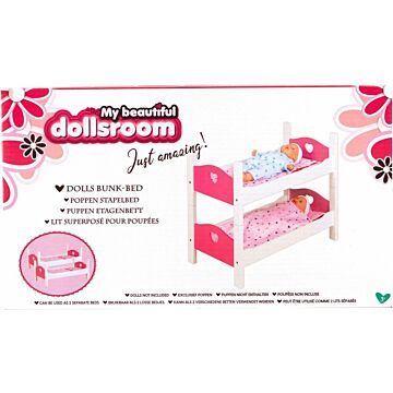 Poppenbed Stapelbed 54 X 29 X 43 Cm My Beautiful Dolls Room (5510307)