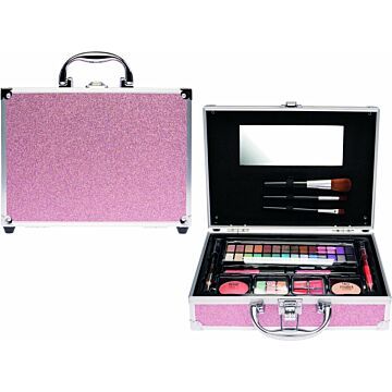Casuelle Make-Up Koffer Glanzend Roze  (5560231)