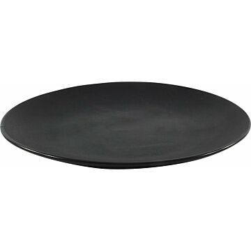 Bord 27cm mat zwart   (1024289)