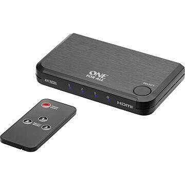 One for All Smart HDMI Switch 4K incl. afstandsbediening  SV 1632 (775448)