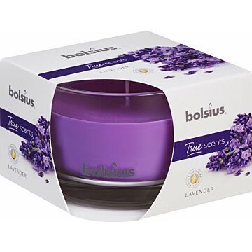Bolsius Geurkaars in glas True Scents lavendel  63x90 mm (1010477)