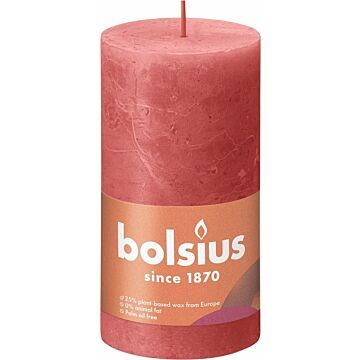 Bolsius Stompkaars Rustiek 130 x 68 cm Blossom Pink (1608087)