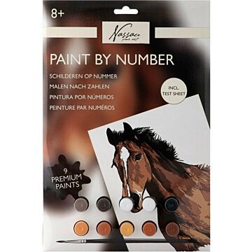 Schilderen op nummer paard  (2401066)