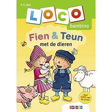 Loco Oefenboekje Fien En Teun Met De Dieren  (6558719)