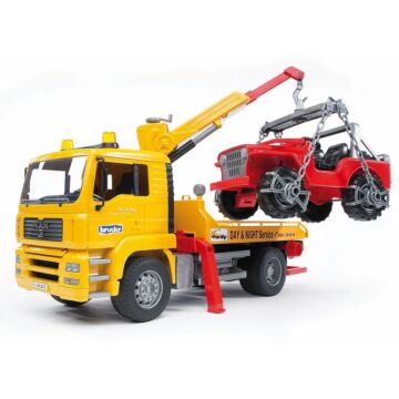 Bruder Auto Vrachtwagen Bergingstruck Met Jeep  (3402750)