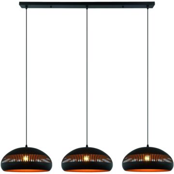 Hoppa! Hanglamp, 3-lichts, zwart