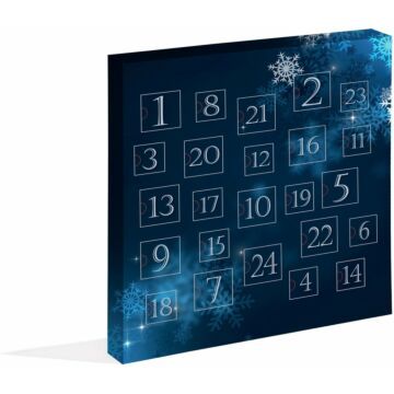 Asir Advent kalender - Zilver - 31 x 32 x 4 cm