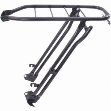 Bagagedrager Steco 28" Tour met klapstandaard - zwart glans